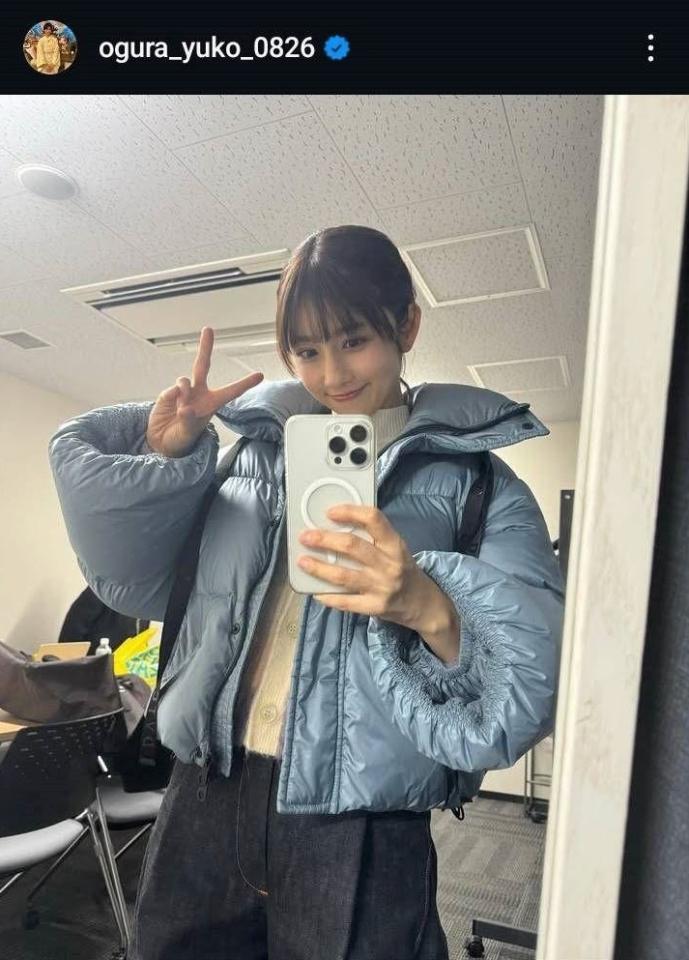 小倉優子インスタグラム☆ゆうこりん☆（＠ｏｇｕｒａ＿ｙｕｋｏ＿０８２６）より。