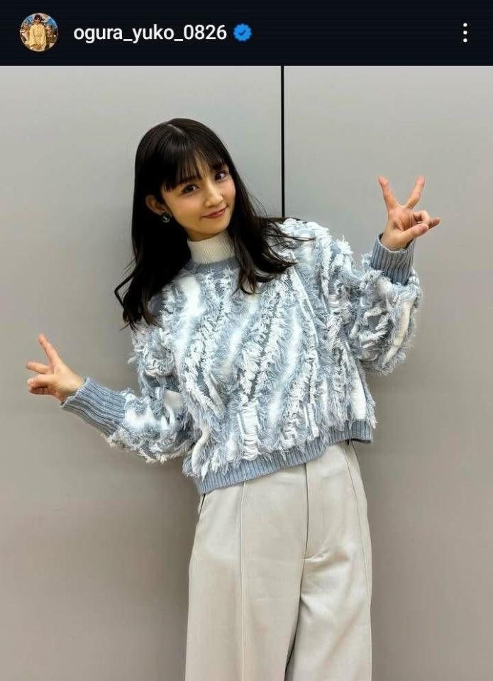 小倉優子インスタグラム☆ゆうこりん☆（＠ｏｇｕｒａ＿ｙｕｋｏ＿０８２６）より。