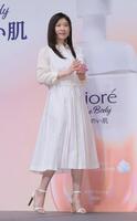 　「ビオレ　ザ　ボディ新商品　ＣＭ発表会」に出席した篠原涼子（撮影・棚橋慶太）