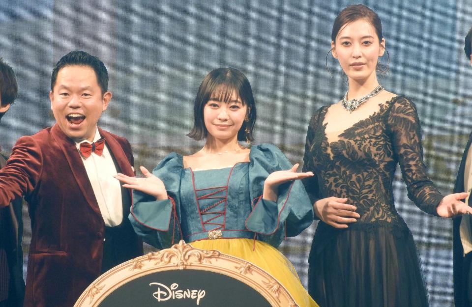　（左から）ダイアン・津田篤宏、吉柳咲良、月城かなと