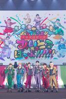 　初の武道館公演を開催したパンダドラゴンの（左から）あづ、たいが、なぎ、なるき、ぱっち、ようた