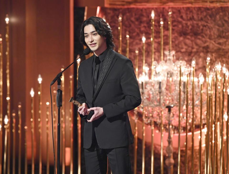 　最優秀主演男優賞を受賞した横浜流星