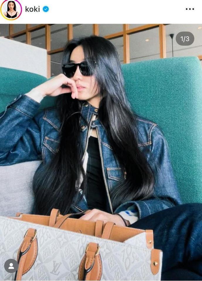 　ヴィトンコーデで機上の人へ。Ｋｏｋｉ，のインスタグラム＠ｋｏｋｉより