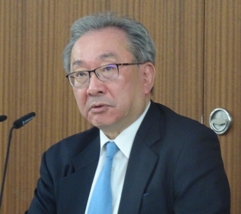 　日本民間放送連盟の遠藤龍之介会長