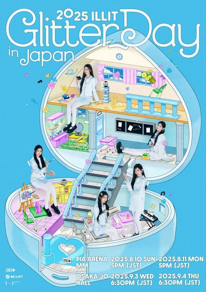 　（Ｐ）＆（Ｃ）　ＢＥＬＩＦＴ　ＬＡＢ　Ｉｎｃ．　ＩＬＬＩＴ　日本初の単独公演「ＧＬＩＴＴＥＲ　ＤＡＹ」ポスター