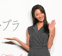 　トリンプ「ハイブリット・ブラ」記者発表会に登場した菜々緒（撮影・伊藤笙子）