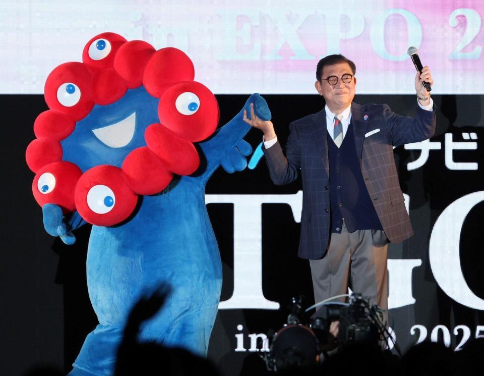 　万博をＰＲする石破茂首相（撮影・石井剣太郎）
