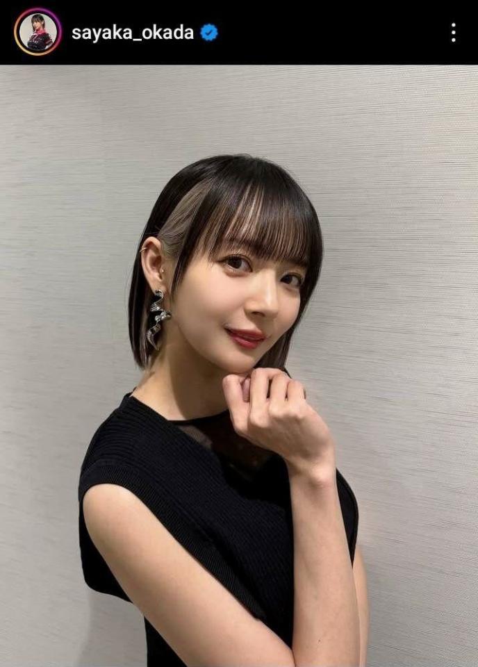 　岡田紗佳インスタグラム（＠ｓａｙａｋａ＿ｏｋａｄａ）より。