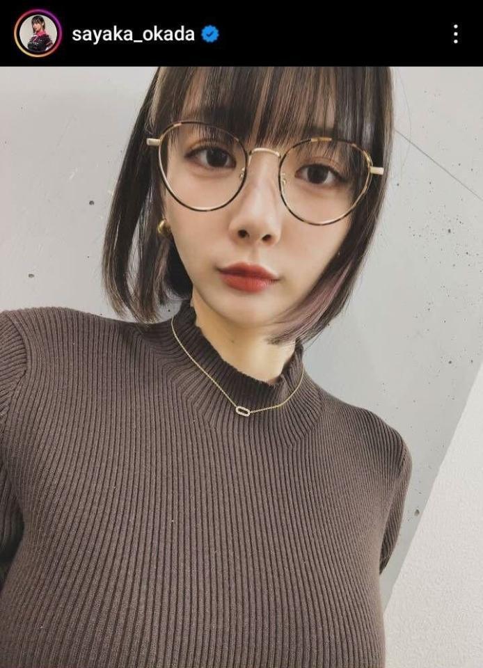 　岡田紗佳インスタグラム（＠ｓａｙａｋａ＿ｏｋａｄａ）より。