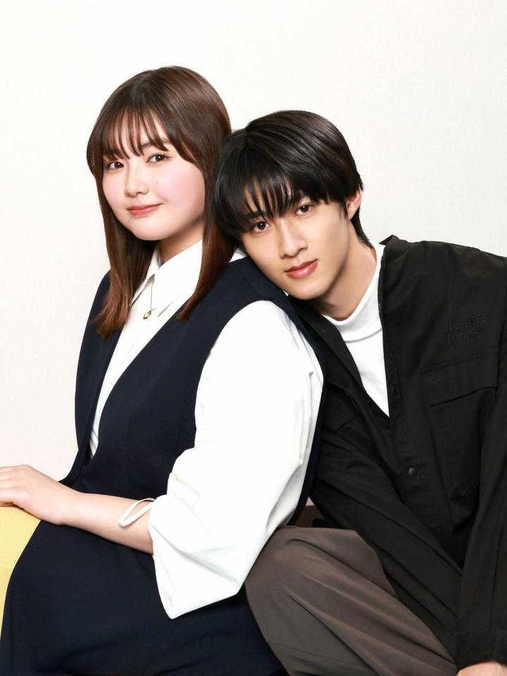 　ドラマ初主演を果たす曽野舜太（右）とヒロインを務める箭内夢菜