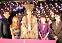 　イベントに出席した（左から）宮野真守、上白石萌歌、向井理、詩羽、渋江修平監督