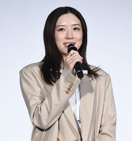 　撮影の苦労話を話す永野芽郁（撮影・園田高夫）