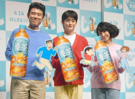 　（左から）原田泰造、高橋文哉、麻生久美子