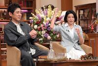 　「プラチナファミリー」でＭＣを務める小泉孝太郎（左）と高嶋ちさ子（右）＝撮影・佐藤厚