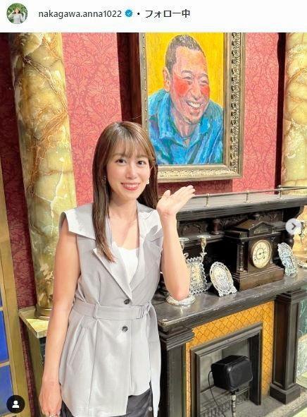 　中川安奈アナのインスタグラム＠ｎａｋａｇａｗａ．ａｎｎａ１０２２より