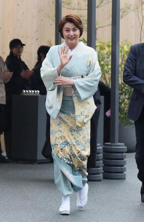 　日本館をＰＲする藤原紀香（撮影・石井剣太郎）