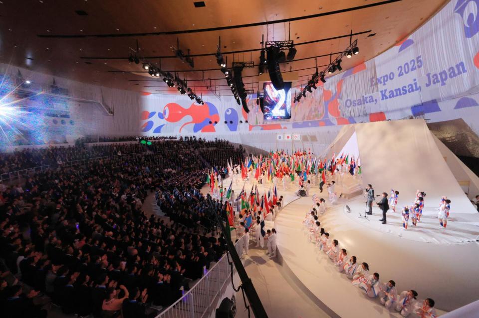　大阪・関西万博の開会式（代表撮影）