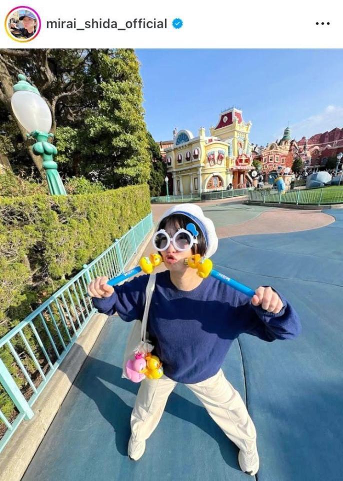 はっちゃけ変顔をする志田未来のインスタグラム＠ｍｉｒａｉ＿ｓｈｉｄａ＿ｏｆｆｉｃｉａｌより