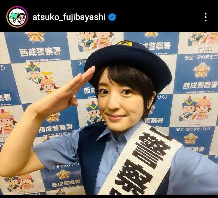 　藤林温子アナウンサーのインスタグラム（＠ａｔｓｕｋｏ＿ｆｕｊｉｂａｙａｓｈｉ）より。
