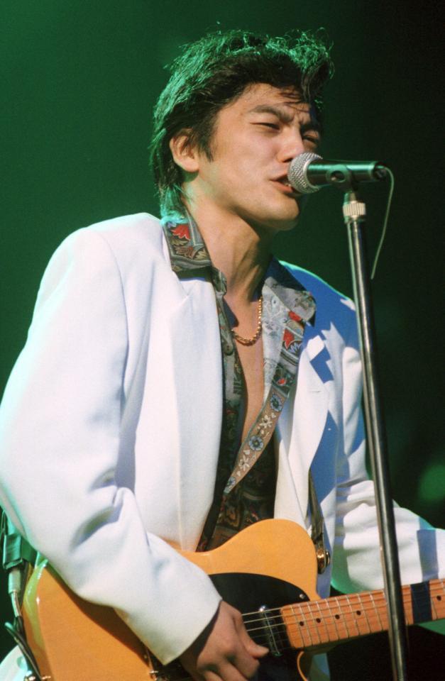 尾崎豊さん＝１９９１年５月