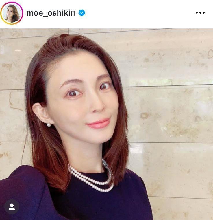 長男の入園式で。２１年４月の押切もえのインスタグラム＠ｍｏｅ＿ｏｓｈｉｋｉｒｉより