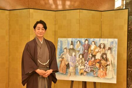 　取材会に出席した片岡愛之助