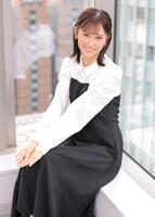 　元気いっぱいで、努力家で、魅力溢れるテレビ東京の嶺百花アナウンサー（撮影・吉澤敬太）