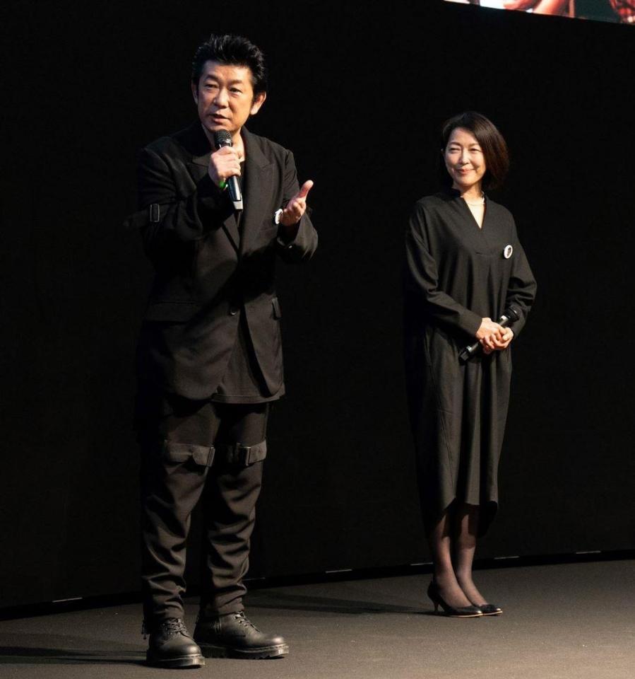 　三國連太郎さんへの思いを語った永瀬正敏（左）、羽田美智子＝ｐｈｏｔｏ　北原裕司