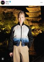 江村美咲。ＤＩＯＲの公式インスタグラム＠ｄｉｏｒより