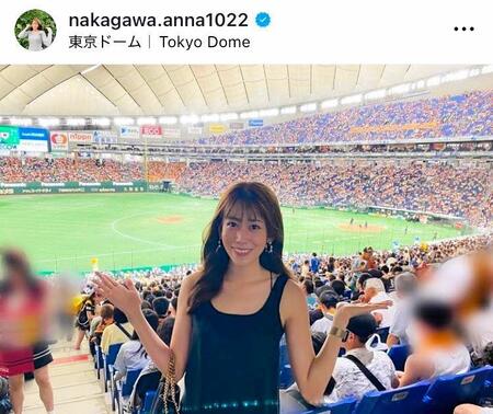 中川安奈アナのインスタグラム＠ｎａｋａｇａｗａ．ａｎｎａ１０２２（２３年８月）より 