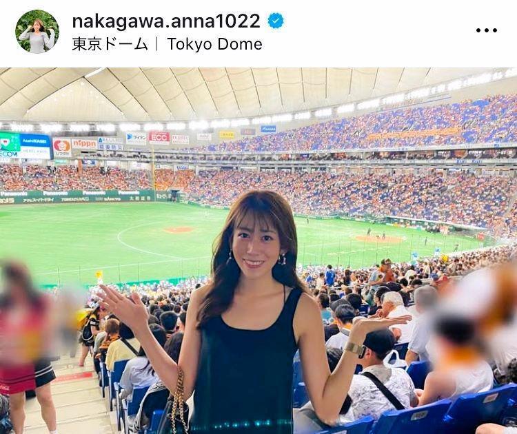 中川安奈アナのインスタグラム＠ｎａｋａｇａｗａ．ａｎｎａ１０２２（２３年８月）より 