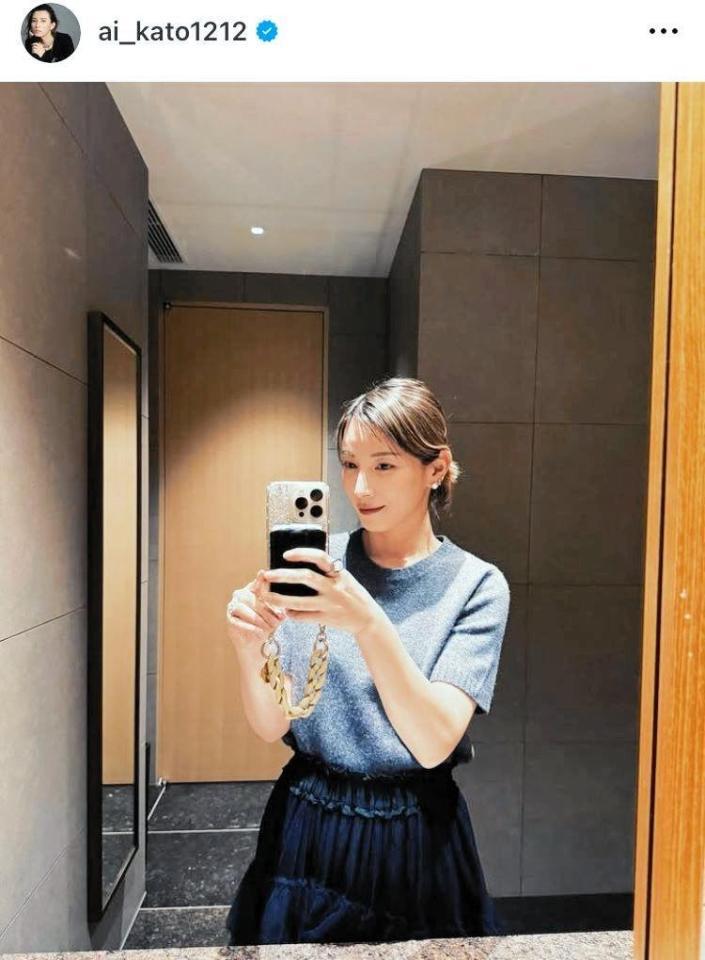 加藤あいのインスタグラム＠ａｉ＿ｋａｔｏ１２１２より