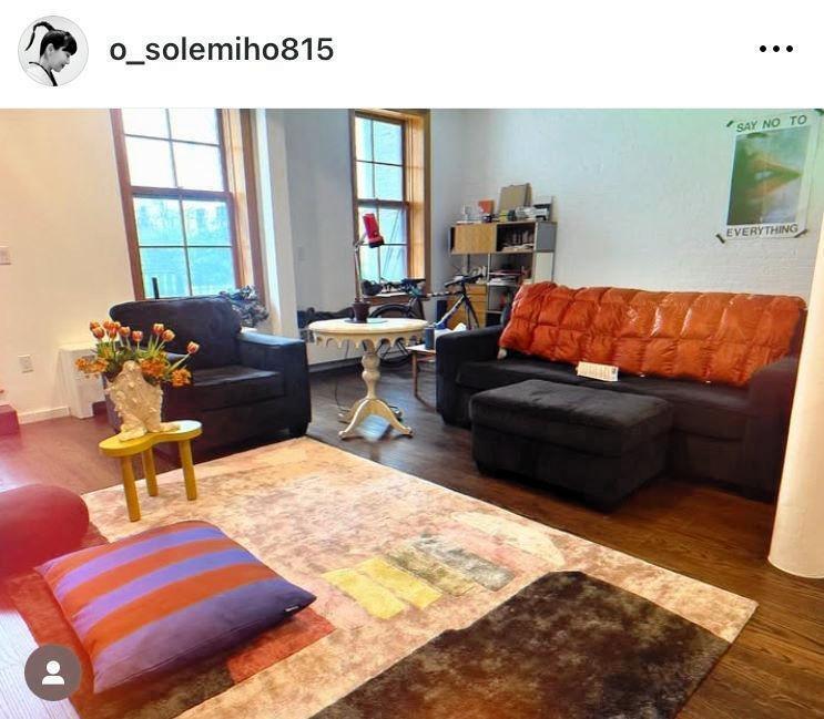 　引っ越し前の自宅。大橋未歩のインスタグラム＠ｏ＿ｓｏｌｅｍｉｈｏ８１５（２４年４月１２日付）より