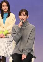 　エピソードを話す北川景子（撮影・園田高夫）