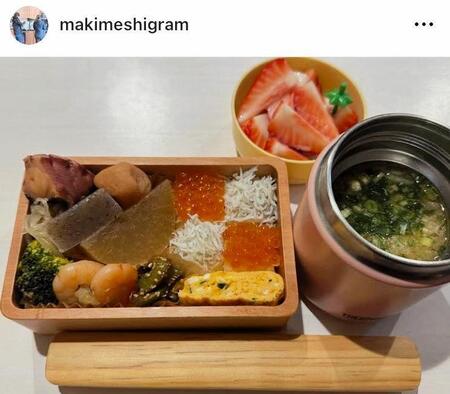 　おでんがメイン。彩りも鮮やか。本田紗来の母・まきさんのインスタグラム＠ｍａｋｉｍｅｓｈｉｇｒａｍより