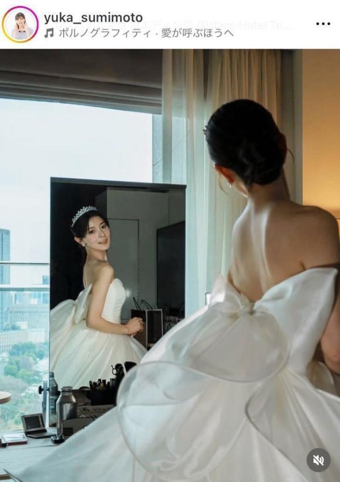 　住本結花アナのインスタグラム＠ｙｕｋａ＿ｓｕｍｉｍｏｔｏより 