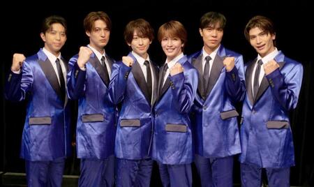 　ＭＡＴＳＵＲＩ（左から）橋爪健二、渡辺真、小野寺翼、松岡卓弥、柳田優樹、鈴木渉