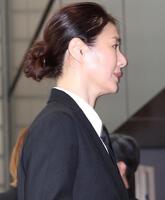 　中山美穂さんのお別れ会に参列した井川遥（撮影・佐々木彰尚）