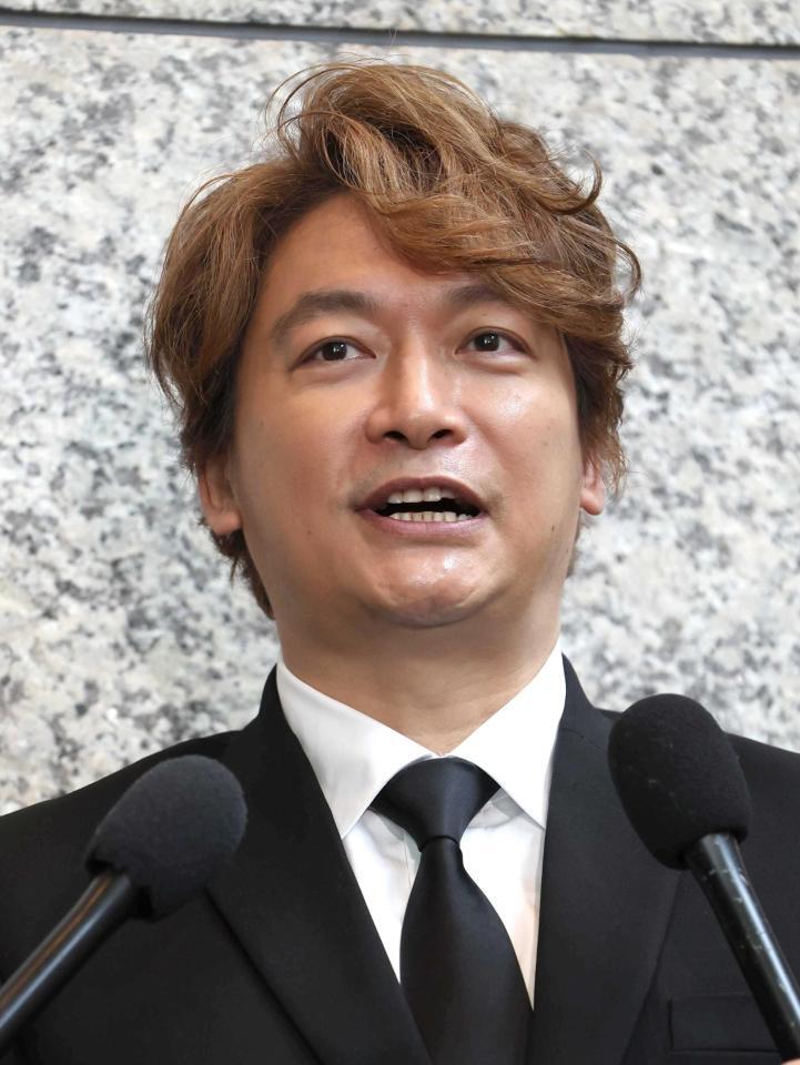 　思い出を語る香取慎吾（撮影・佐々木彰尚）