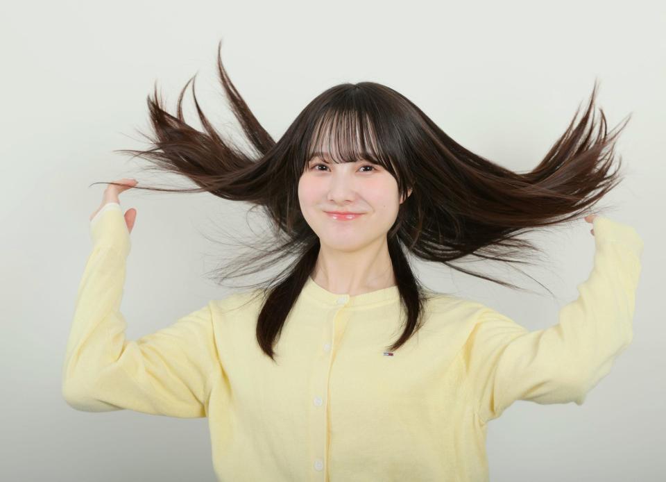 　「Ｒａｙ」の専属モデルが決定した本田紗来（撮影・棚橋慶太）