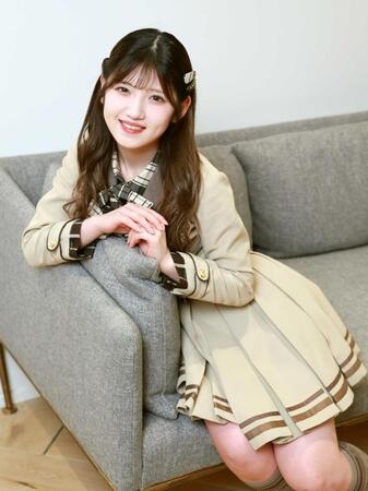 　卒業を控えた心境を語った村山彩希（撮影・金田祐二）