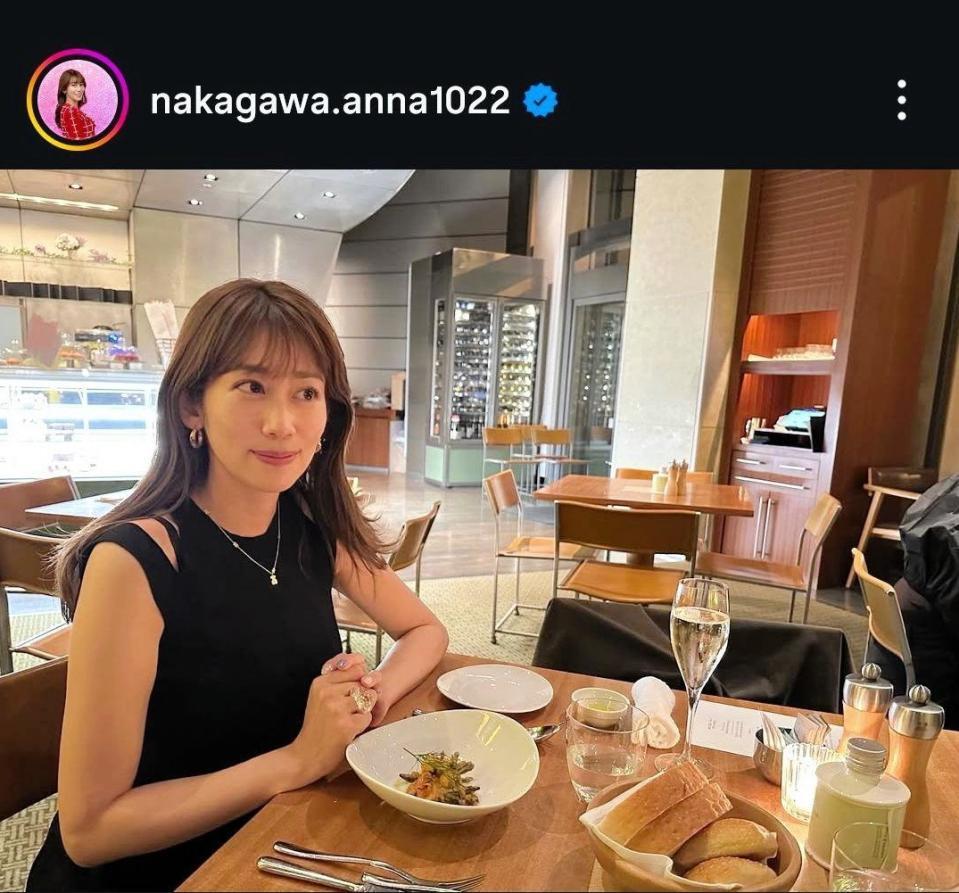 　中川安奈のインスタグラム＠ｎａｋａｇａｗａ．ａｎｎａ１０２２より