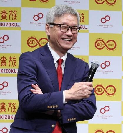 　大倉忠司社長（撮影・金田祐二）