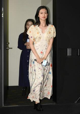 　登壇する河合優実（撮影・堀内翔）