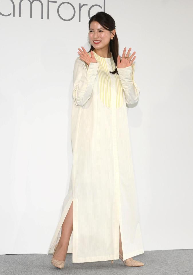 　降壇する、ゆいかれん（撮影・堀内翔）