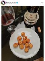 　田丸麻紀の自宅でのタコパ。田丸のインスタグラム＠ｔａｍａｒｕｍａｋｉより 