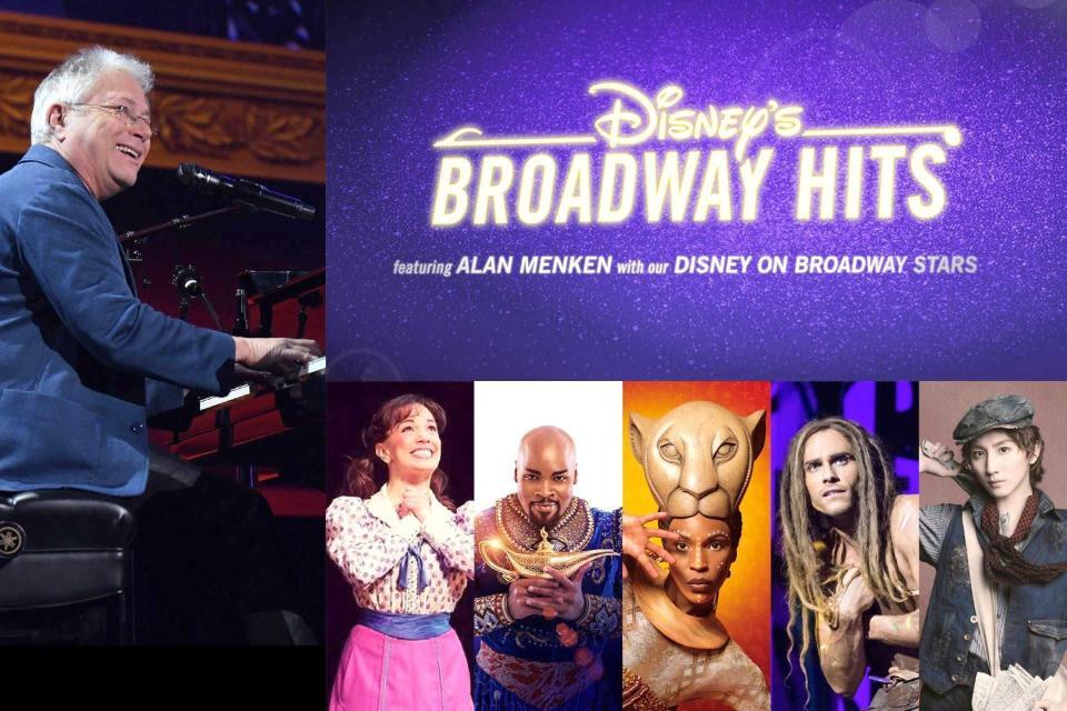 　「ディズニー・ブロードウェイ・ヒッツ　ｆｅａｔ．アラン・メンケン」のキービジュアル©Ｄｉｓｎｅｙ