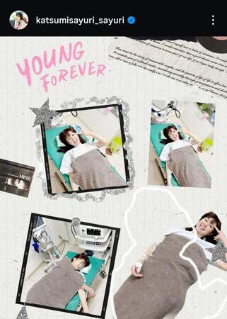 「かつみ♥さゆり」の♥さゆりのインスタグラム（＠ｋａｔｓｕｍｉｓａｙｕｒｉ＿ｓａｙｕｒｉ）から 