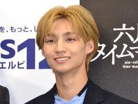 　ドラマ「六月のタイムマシン」放送直前記者会見に登場した志賀李玖