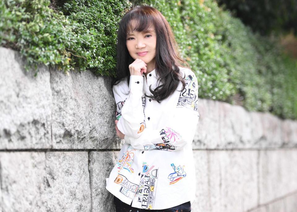 　デビュー５０周年ライブへの思いを語った山崎ハコ（撮影・堀内翔）